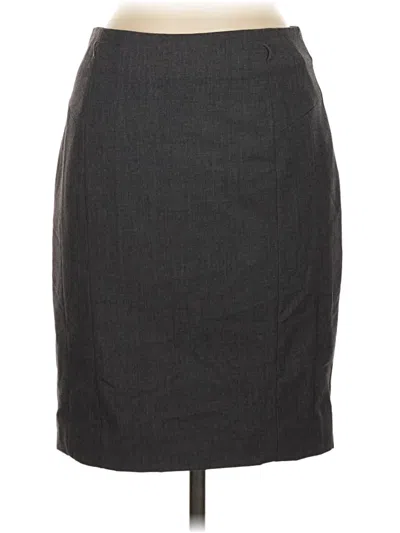 Pre-owned H&m Formal Skirt In Gray