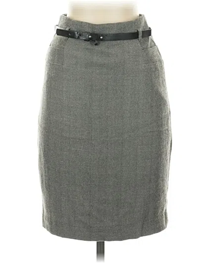 Pre-owned H&m Formal Skirt In Gray