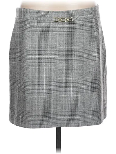 Pre-owned H&m Formal Skirt In Gray