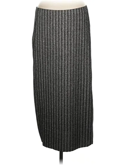 Pre-owned H&m Formal Skirt In Gray