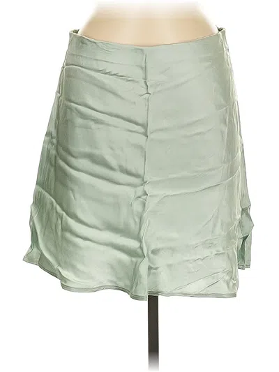 Pre-owned H&m Formal Skirt In Green