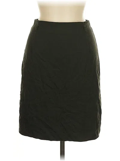 Pre-owned H&m Formal Skirt In Green
