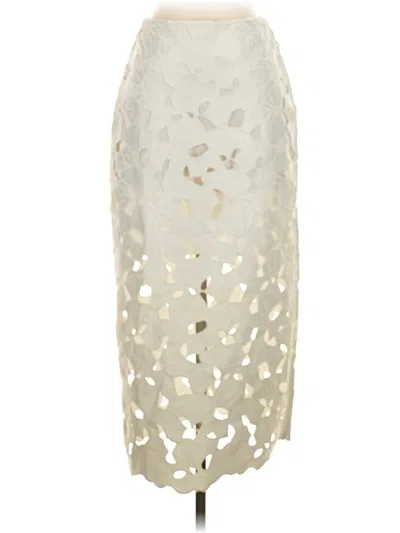 Pre-owned H&m Formal Skirt In Ivory