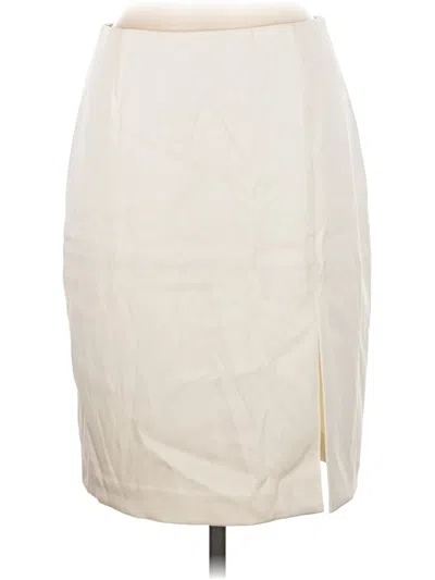 Pre-owned H&m Formal Skirt In Ivory