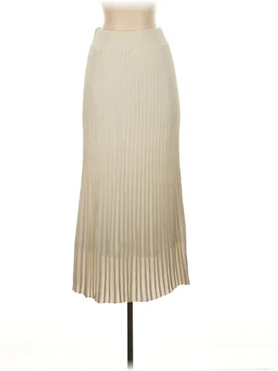 Pre-owned H&m Formal Skirt In Ivory