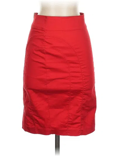 Pre-owned H&m Formal Skirt In Red