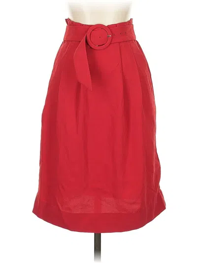 Pre-owned H&m Formal Skirt In Red