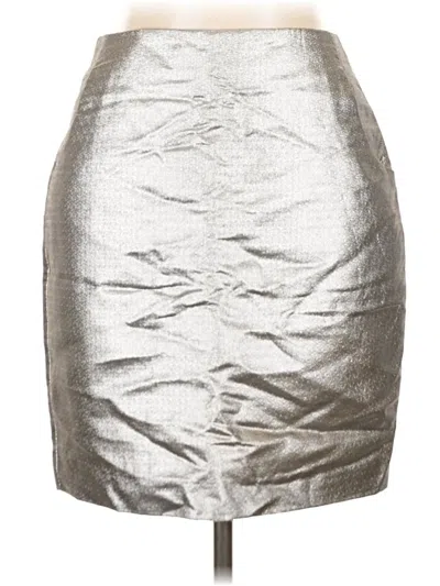Pre-owned H&m Formal Skirt In Silver