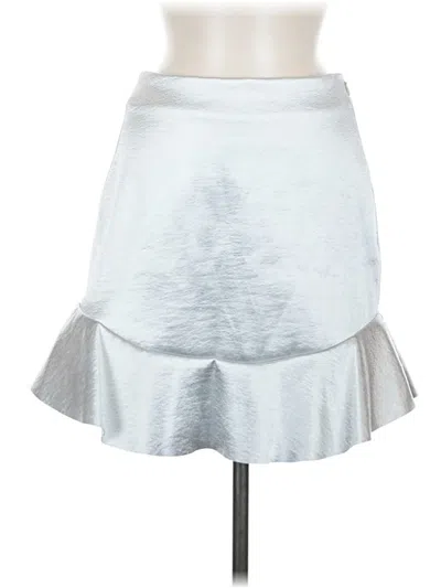 Pre-owned H&m Formal Skirt In Silver