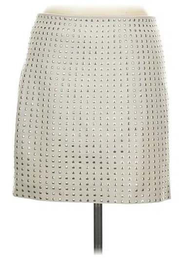 Pre-owned H&m Formal Skirt In Silver