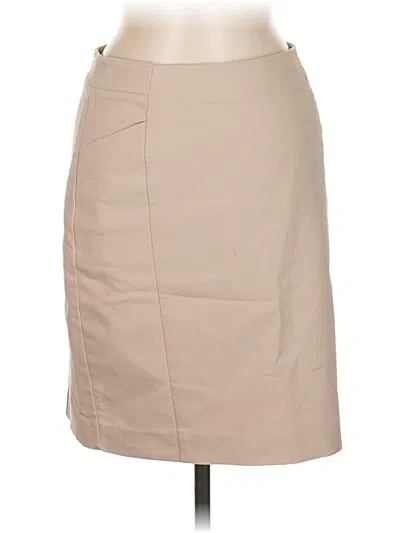 Pre-owned H&m Formal Skirt In Tan