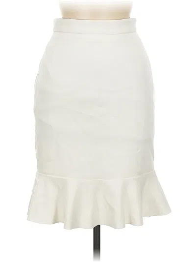 Pre-owned H&m Formal Skirt In White