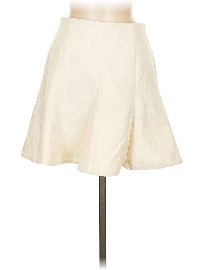 Pre-owned H&m Formal Skirt In White