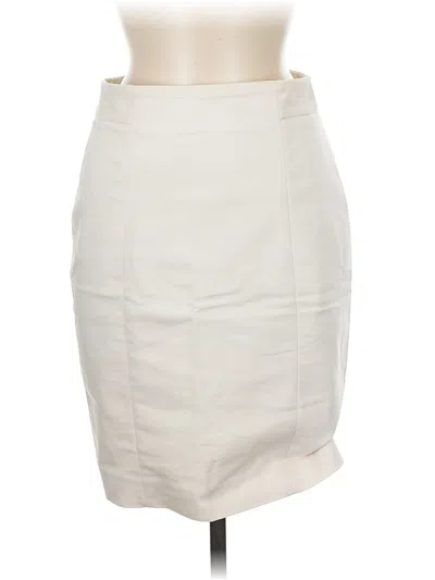 Pre-owned H&m Formal Skirt In White