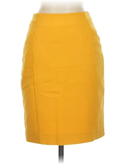 Pre-owned H&m Formal Skirt In Yellow