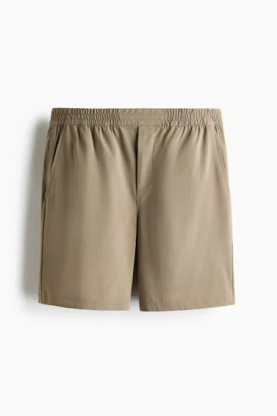 H&m Four-way Stretch Regular Fit Shorts In Gray