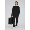 H&m Four-way Stretch Regular-fit Pull-on Pants In Black