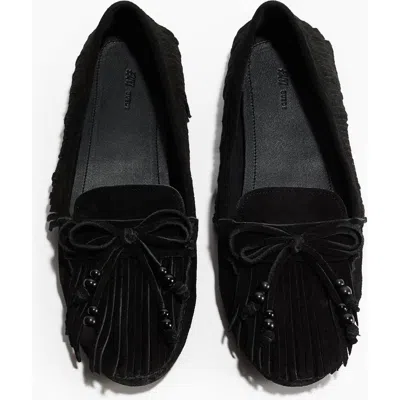H&m Fringed Loafers In Black