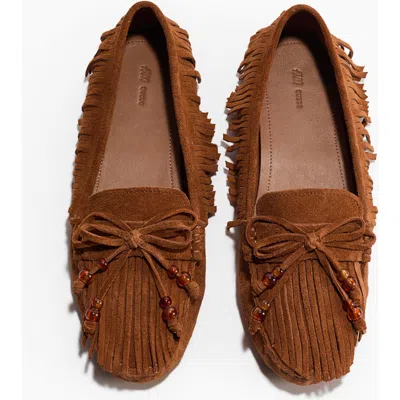 H&m Fringed Loafers In Brown