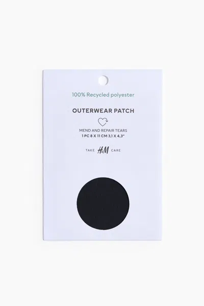 H&m Functional Fabric Repair Patch In Black
