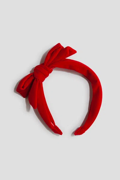 H&m Kids' Hairband With Bow In Red