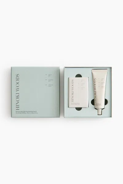 H&m Hand Soap & Hand Cream Gift Set In Hinoki Woods