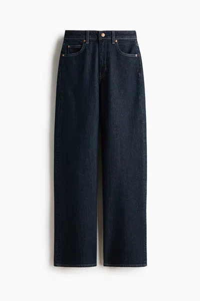 H&m Ava Ultra High Rise Wide Leg Jeans In Blue