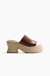 H&m Heeled Espadrilles In Brown