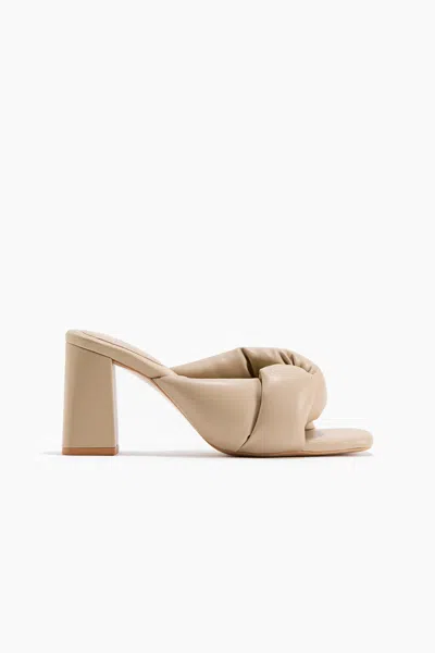 H&m Heeled Mules In Brown