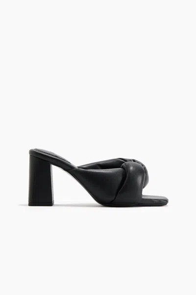 H&m Heeled Mules In Animal Print