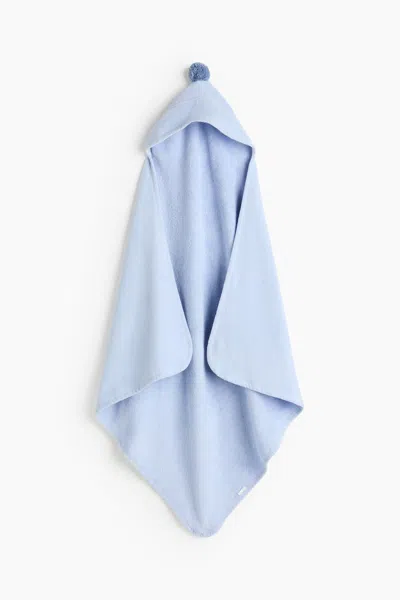 H&m Hooded Bath Towel In Blue