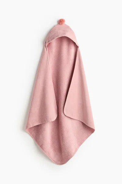 H&m Hooded Bath Towel In Pink