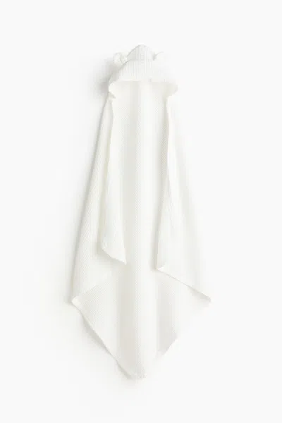 H&m Hooded Bath Towel In White