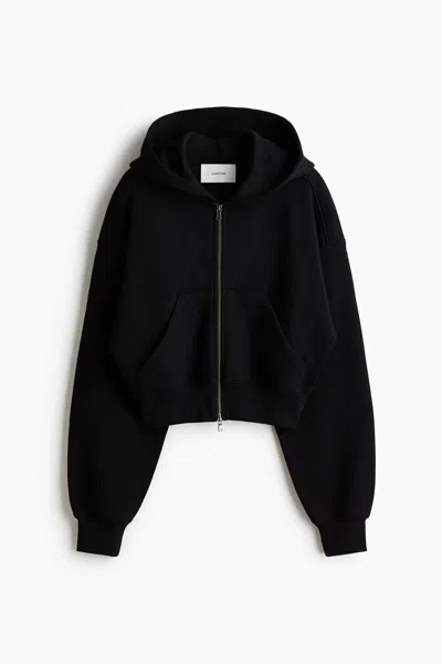 H&m Hooded Cotton Sweatshirt Jacket In Multi