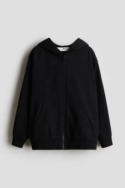 H&m Kids' Hooded Jacket In Black