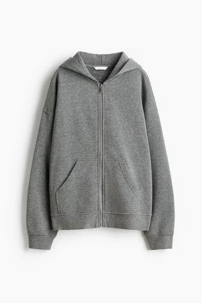 H&m Hooded Jacket In Gray