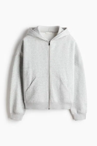 H&m Hooded Jacket In Gray