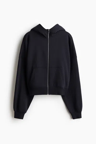 H&m Hooded Jacket In Black