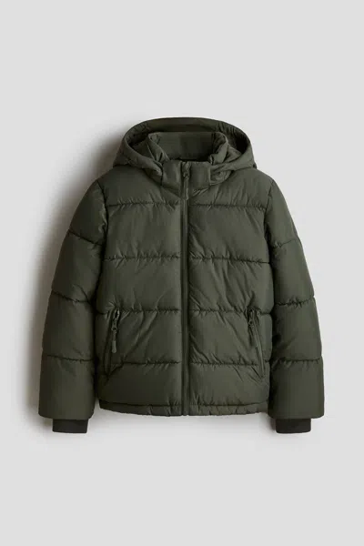 H&m Kids' Hooded Puffer Jacket In Multi