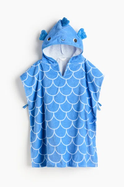 H&m Hooded Towel In Blue