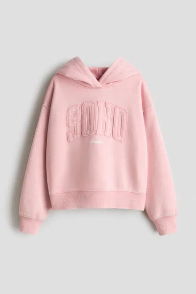 H&m Kids'  Hoodie With Motif In Pink
