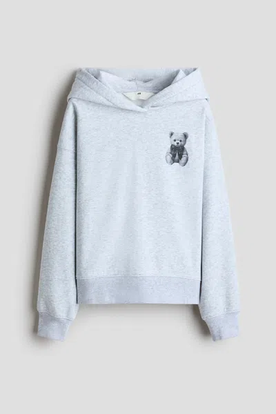 H&m Kids' Hoodie With Motif In Blue