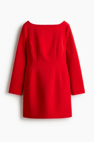 H&m Hourglass Dress In Red