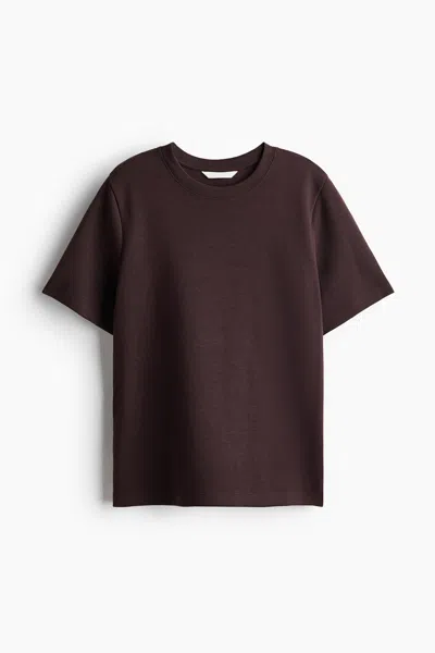 H&m Interlock T-shirt In Brown