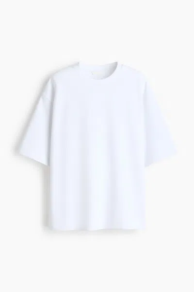 H&m Interlock T-shirt In White
