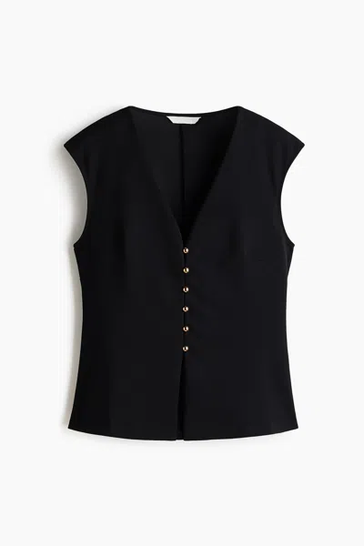 H&m Interlock Vest In Black