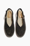 H&m Interwoven Espadrilles In Black