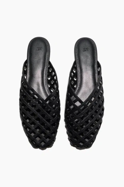 H&m Interwoven Mules In Black