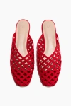 H&m Interwoven Mules In Red