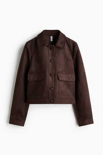 H&m Jacket In Dark Brown